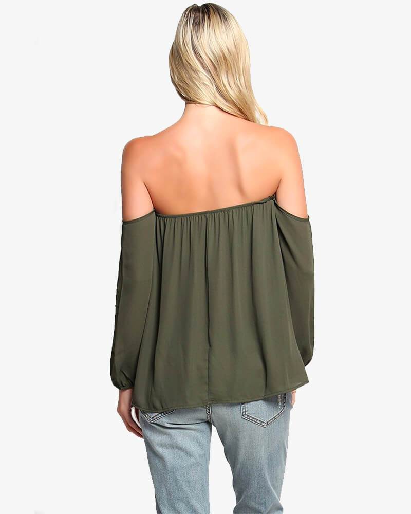The Shoulder Chiffon Blouse