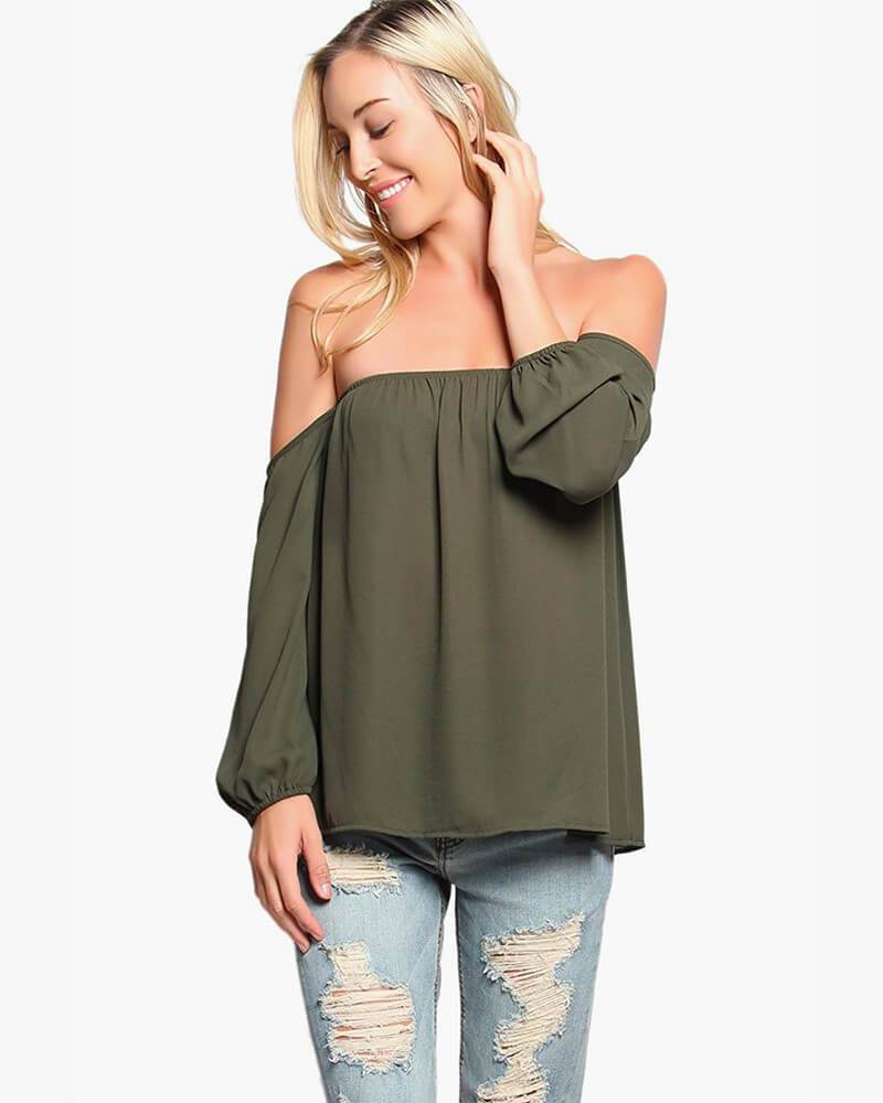 The Shoulder Chiffon Blouse