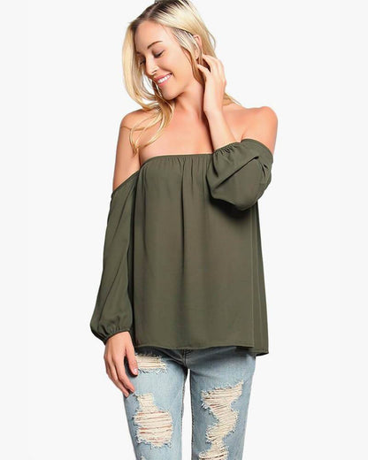 The Shoulder Chiffon Blouse