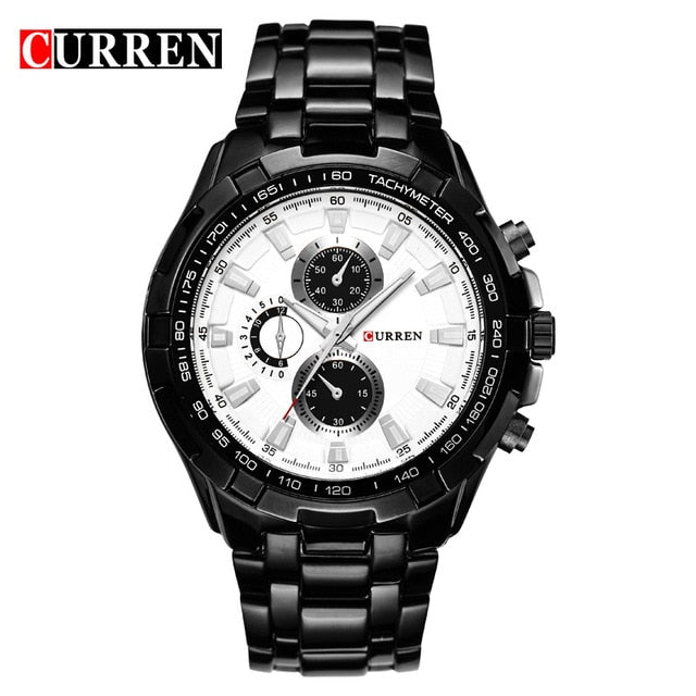 2018 Top Brand Luxury full steel Watch Men Business Casual quartz Wrist Watches Military Wristwatch waterproof Relogio SALE New