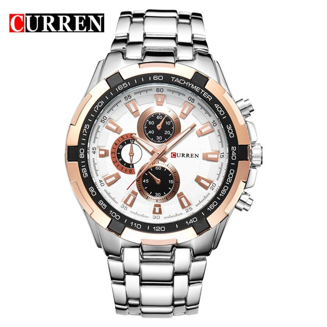 2018 Top Brand Luxury full steel Watch Men Business Casual quartz Wrist Watches Military Wristwatch waterproof Relogio SALE New