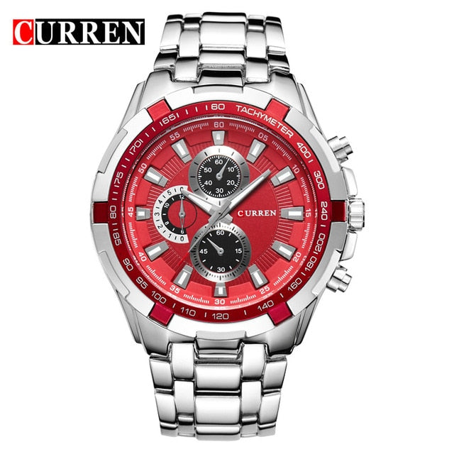 2018 Top Brand Luxury full steel Watch Men Business Casual quartz Wrist Watches Military Wristwatch waterproof Relogio SALE New